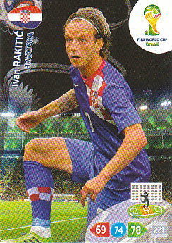 Ivan Rakitic Croatia Panini 2014 World Cup #198